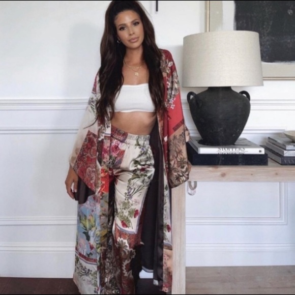 PATCHWORK PRINTED PANTS - Picture 7 of 9